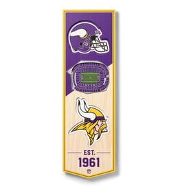 YOU THE FAN Minnesota Vikings 3D StadiumView 6x19 Banner
