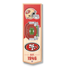 YOU THE FAN San Francisco 49ers 3D StadiumView 6x19 Banner