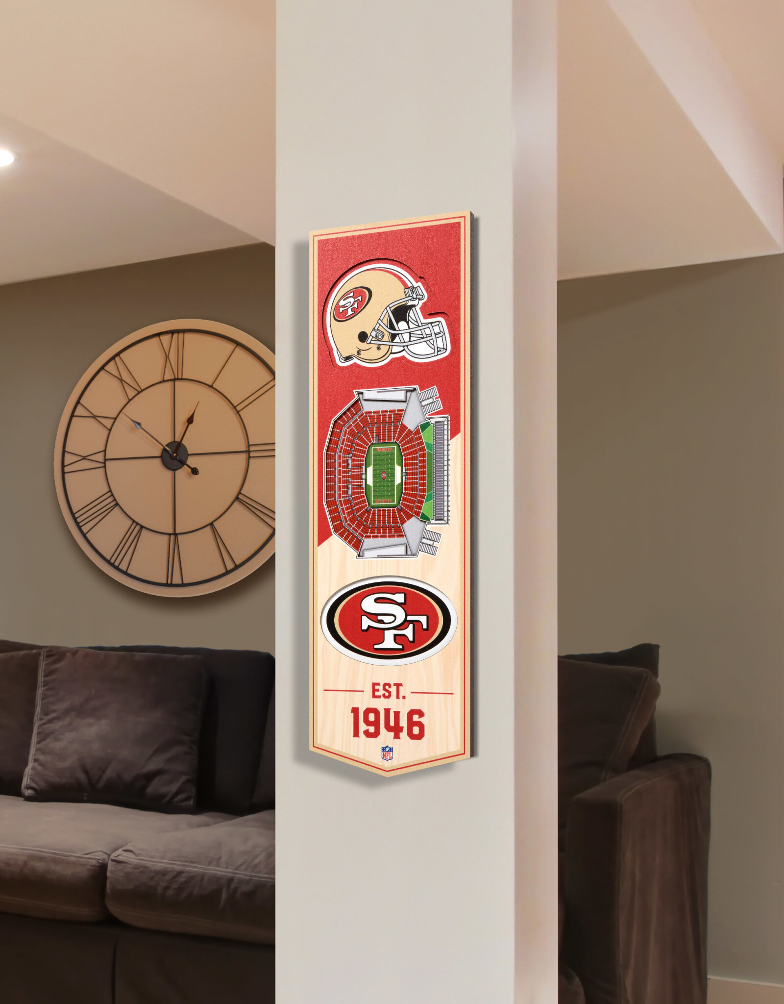 YOU THE FAN San Francisco 49ers 3D StadiumView 6x19 Banner