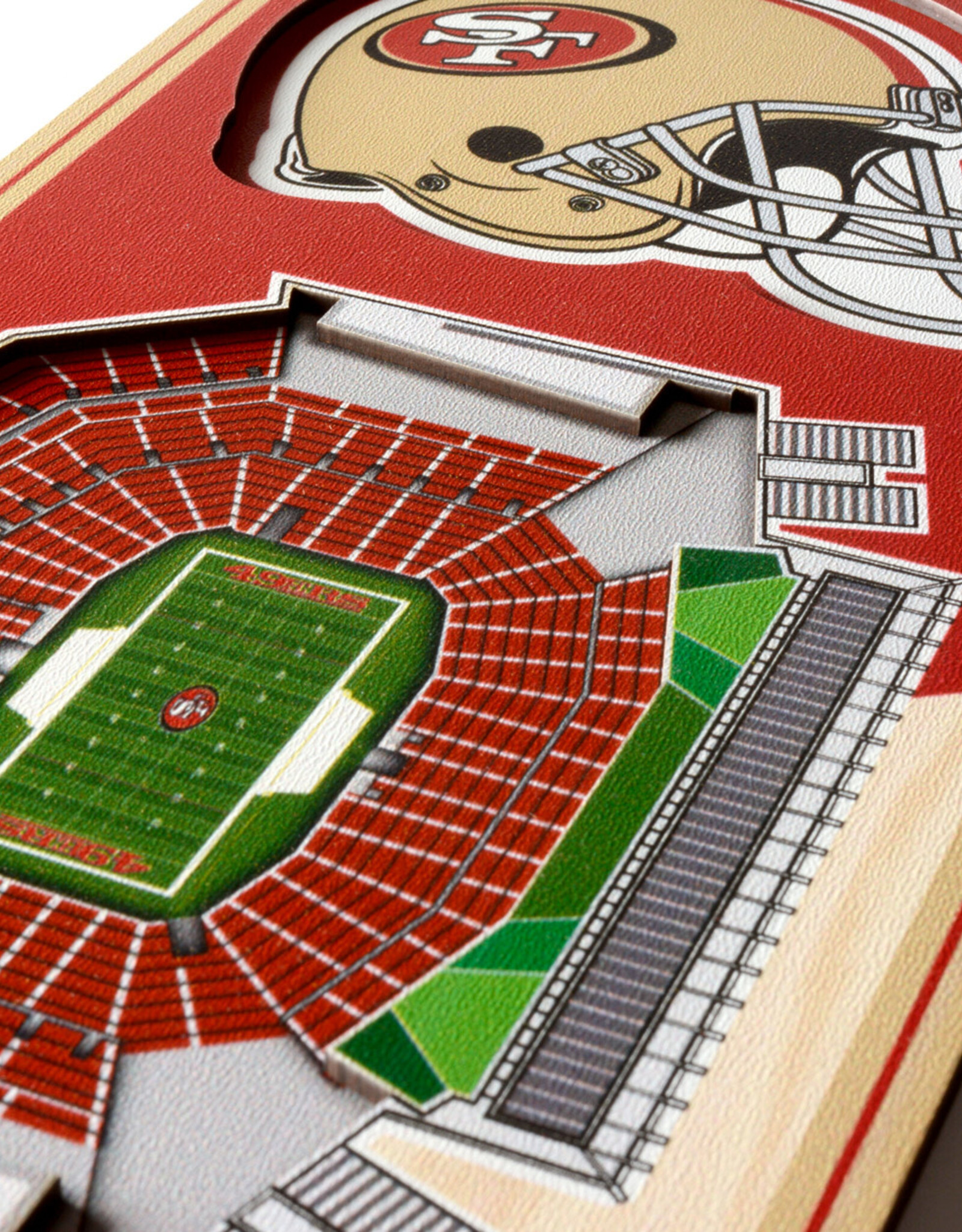YOU THE FAN San Francisco 49ers 3D StadiumView 6x19 Banner