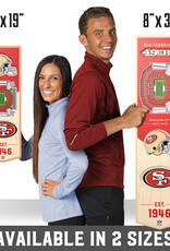 YOU THE FAN San Francisco 49ers 3D StadiumView 6x19 Banner