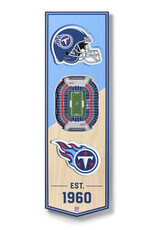 YOU THE FAN Tennessee Titans 3D StadiumView 6x19 Banner