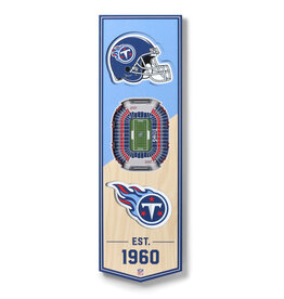 YOU THE FAN Tennessee Titans 3D StadiumView 6x19 Banner