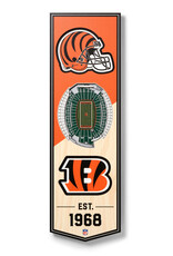 YOU THE FAN Cincinnati Bengals 3D StadiumView 6x19 Banner