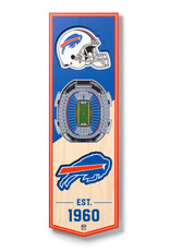 YOU THE FAN Buffalo Bills 3D StadiumView 6x19 Banner