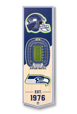 YOU THE FAN Seattle Seahawks 3D StadiumView 6x19 Banner