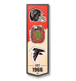 YOU THE FAN Atlanta Falcons 3D StadiumView 6x19 Banner