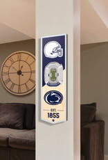 YOU THE FAN Penn State Penn State 3D StadiumView 6x19 Banner