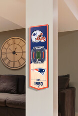 YOU THE FAN New England Patriots 3D StadiumView 6x19 Banner