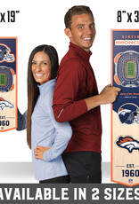 YOU THE FAN Denver Broncos 3D StadiumView 6x19 Banner