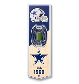 YOU THE FAN Dallas Cowboys 3D StadiumView 6x19 Banner