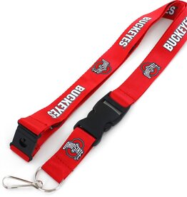 Aminco Ohio State Buckeyes Team Lanyard / Red