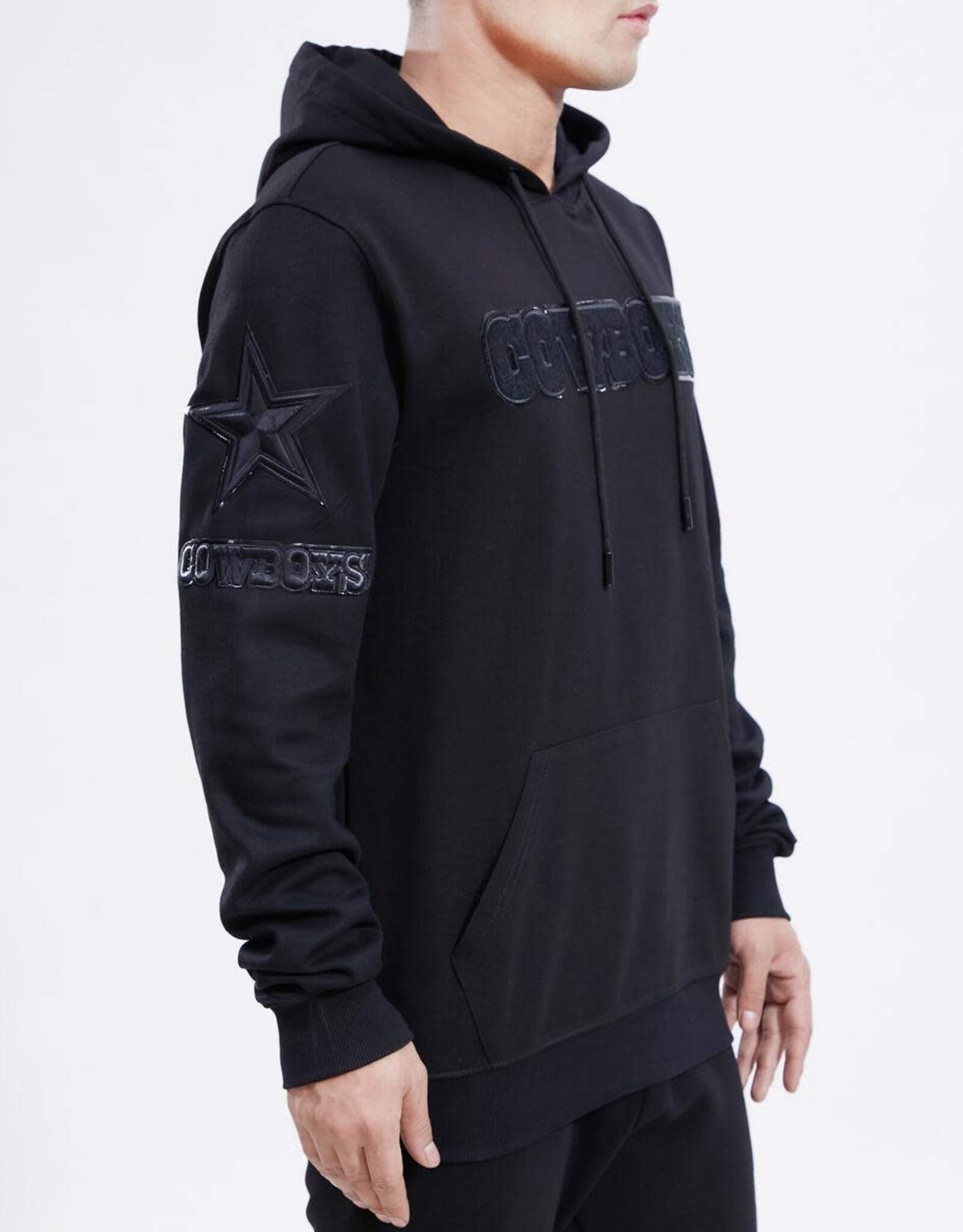 Pro Standard Dallas Cowboys Triple Black Logo Hoody