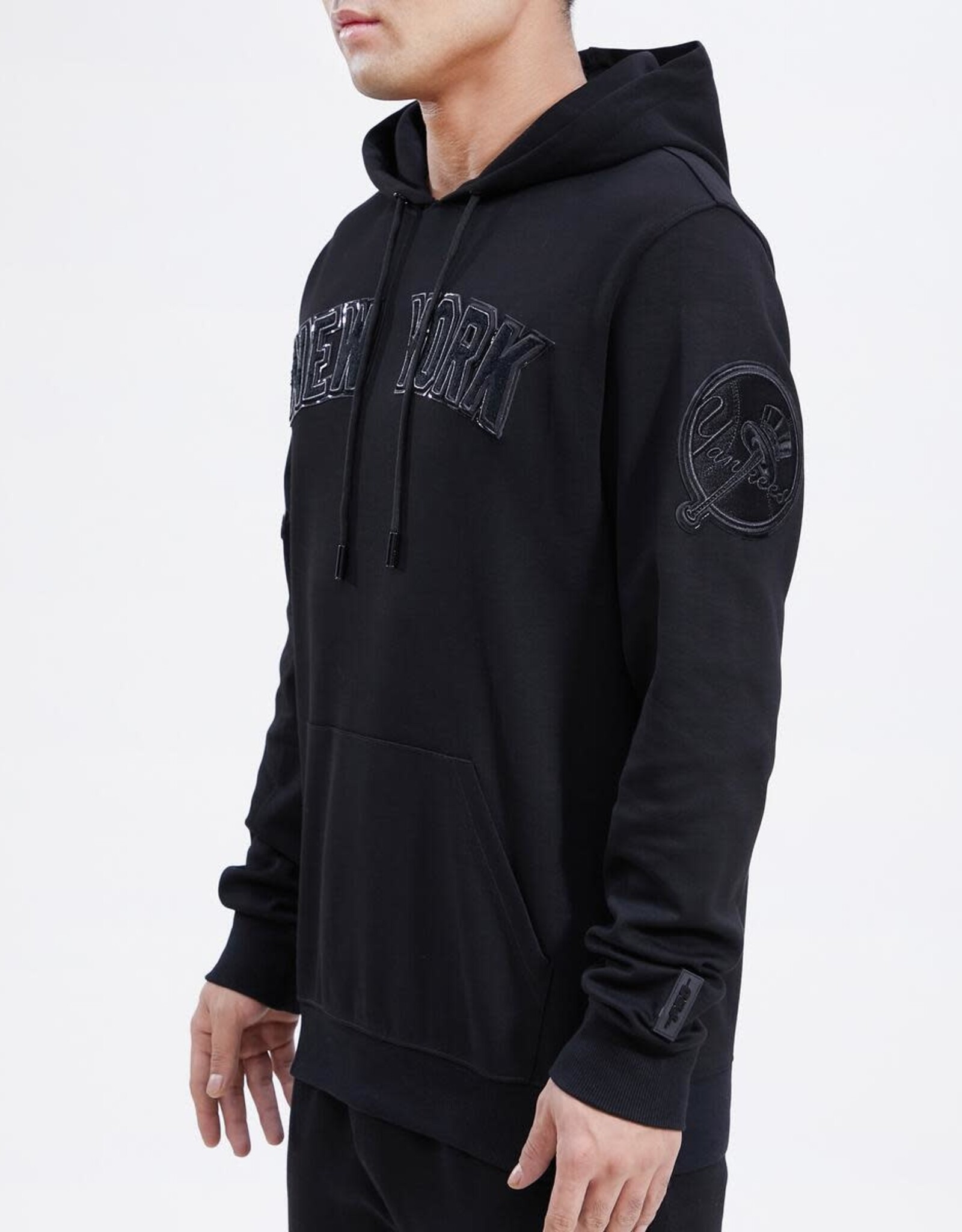 Pro Standard New York Yankees Triple Black Logo Hoodie