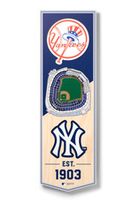 YOU THE FAN New York Yankees 3D StadiumView 6x19 Banner