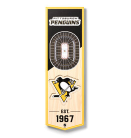 YOU THE FAN Pittsburgh Penguins 3D StadiumView 6x19 Banner