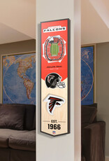 YOU THE FAN Atlanta Falcons 3D StadiumView 8x32 Banner