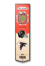 YOU THE FAN Atlanta Falcons 3D StadiumView 8x32 Banner