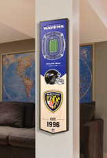 YOU THE FAN Baltimore Ravens 3D StadiumView 8x32 Banner