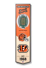 YOU THE FAN Cinncinati Bengals 3D StadiumView 8x32 Banner