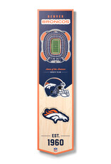 YOU THE FAN Denver Broncos 3D StadiumView 8x32 Banner