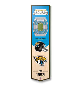 YOU THE FAN Jacksonville Jaguars 3D StadiumView 8x32 Banner