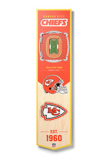 YOU THE FAN Kansas City Chiefs 3D StadiumView 8x32 Banner