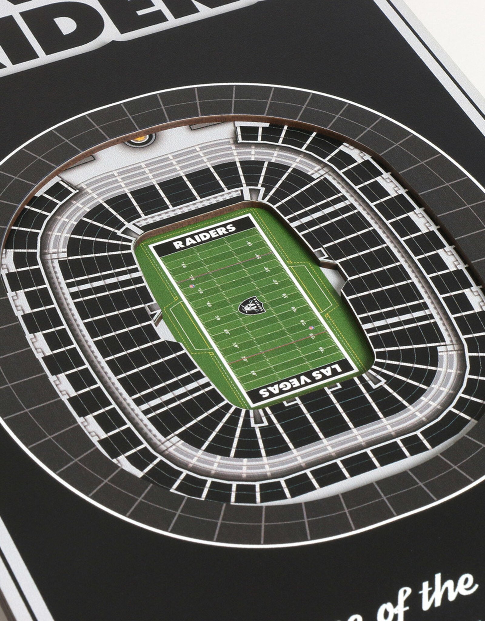 YOU THE FAN Las Vegas Raiders 3D StadiumView 8x32 Banner