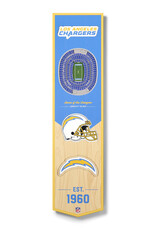 YOU THE FAN Los Angeles Chargers 3D StadiumView 8x32 Banner