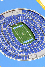 YOU THE FAN Los Angeles Chargers 3D StadiumView 8x32 Banner