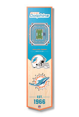 YOU THE FAN Miami Dolphins 3D StadiumView 8x32 Banner