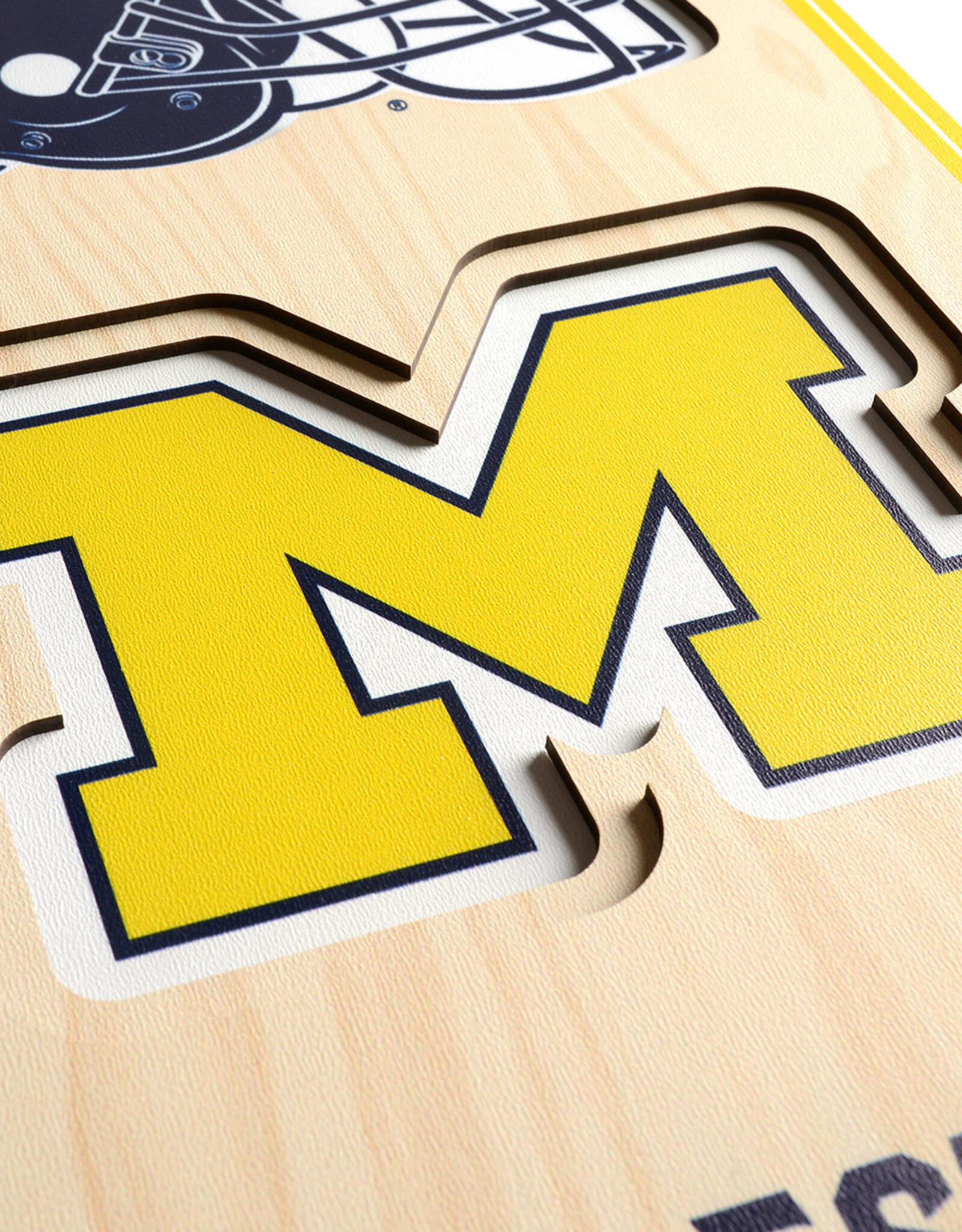 YOU THE FAN Michigan Wolverines 3D StadiumView 8x32 Banner