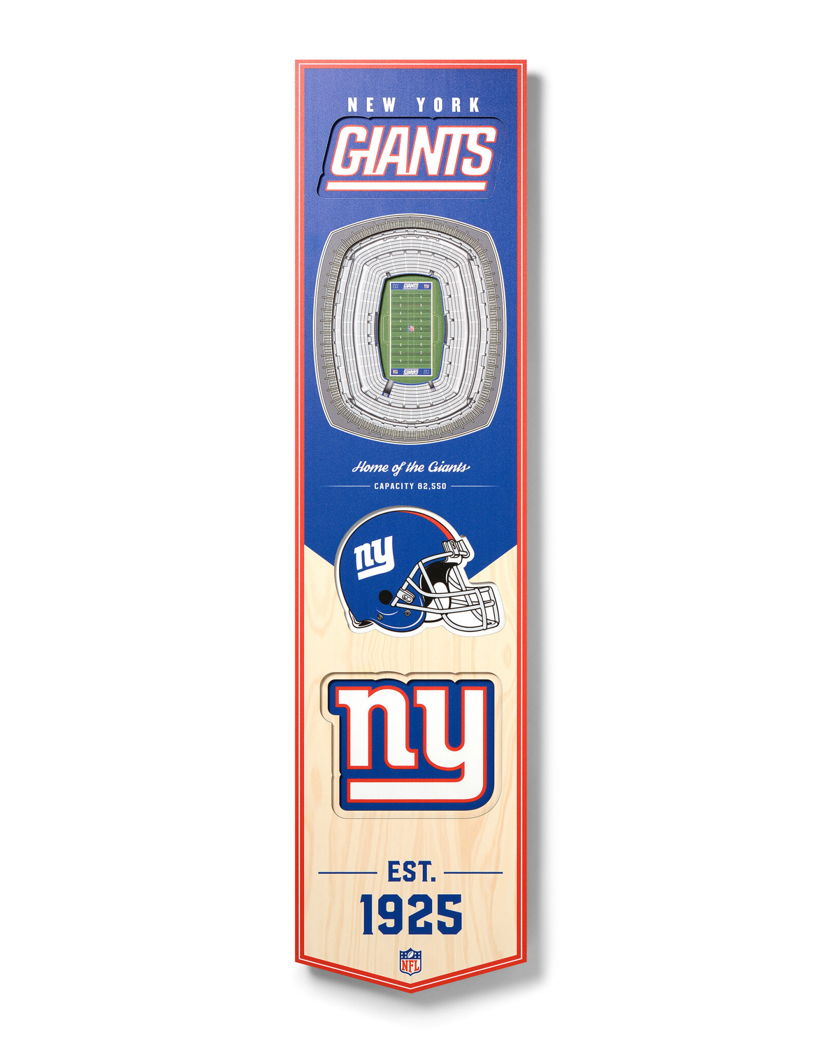 YOU THE FAN New York Giants 3D StadiumView 8x32 Banner