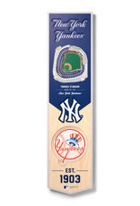 YOU THE FAN New York Yankees 3D StadiumView 8x32 Banner