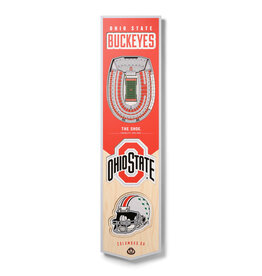 YOU THE FAN Ohio State Buckeyes 3D StadiumView 8x32 Banner
