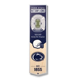 YOU THE FAN Penn State Nittany Lions 3D StadiumView 8x32 Banner
