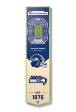 YOU THE FAN Seattle Seahawks 3D StadiumView 8x32 Banner