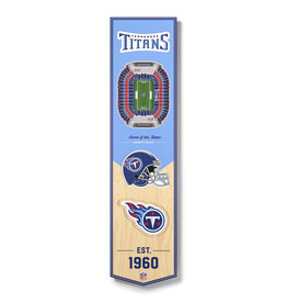 YOU THE FAN Tennessee Titans 3D StadiumView 8x32 Banner