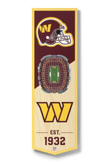 YOU THE FAN Washington Commanders 3D StadiumView 6x19 Banner