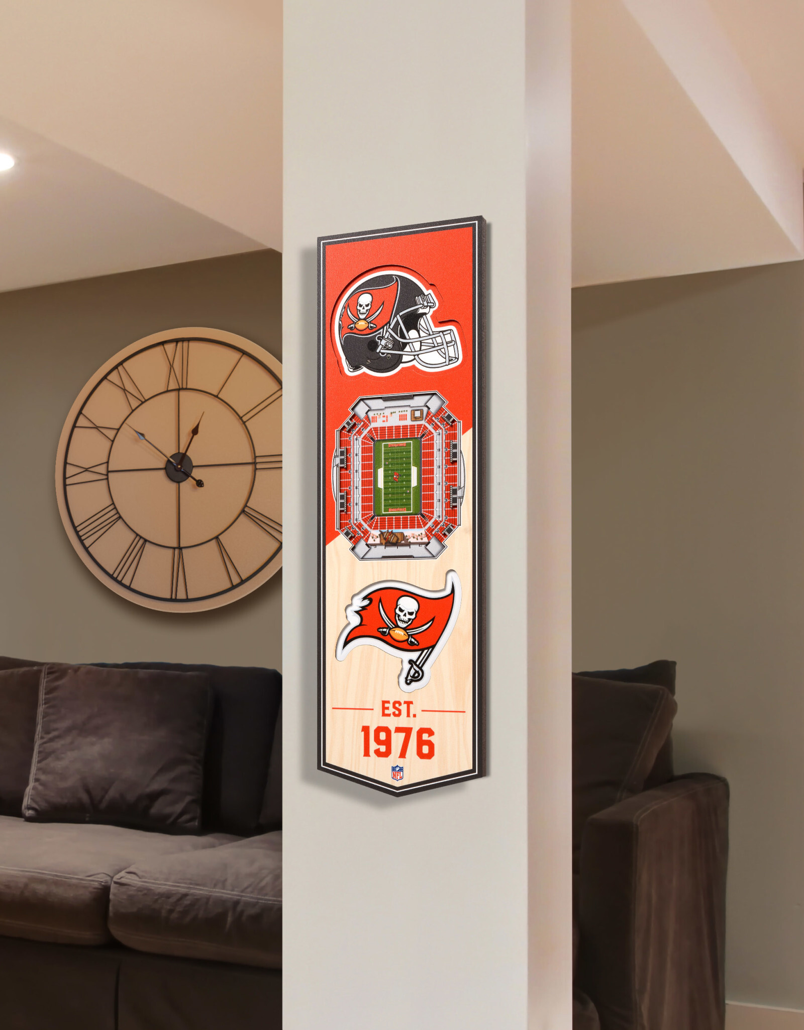 YOU THE FAN Tampa Bay Buccaneers 3D StadiumView 6x19 Banner