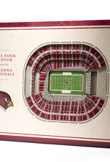 YOU THE FAN Arizona Cardinals 5-Layer 3D StadiumView Wall Art