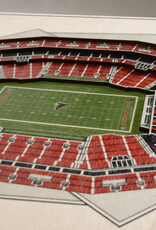 YOU THE FAN Atlanta Falcons 5-Layer 3D StadiumView Wall Art