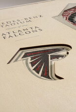 YOU THE FAN Atlanta Falcons 5-Layer 3D StadiumView Wall Art