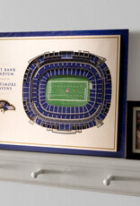 YOU THE FAN Baltimore Ravens 5-Layer 3D StadiumView Wall Art