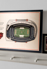 YOU THE FAN Chicago Bears 5-Layer 3D StadiumView Wall Art