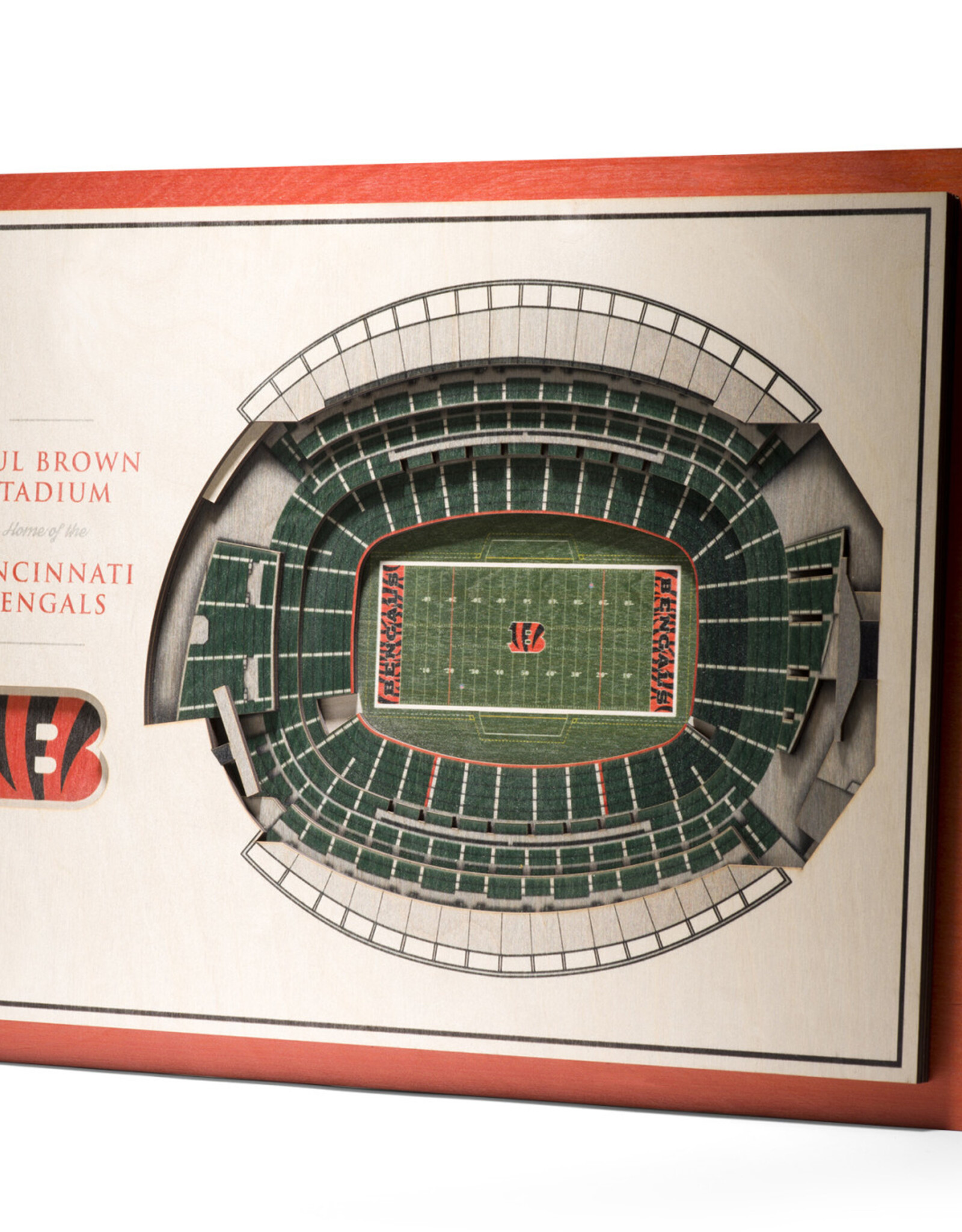 YOU THE FAN Cincinnati Bengals 5-Layer 3D StadiumView Wall Art