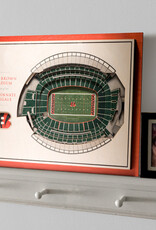 YOU THE FAN Cincinnati Bengals 5-Layer 3D StadiumView Wall Art