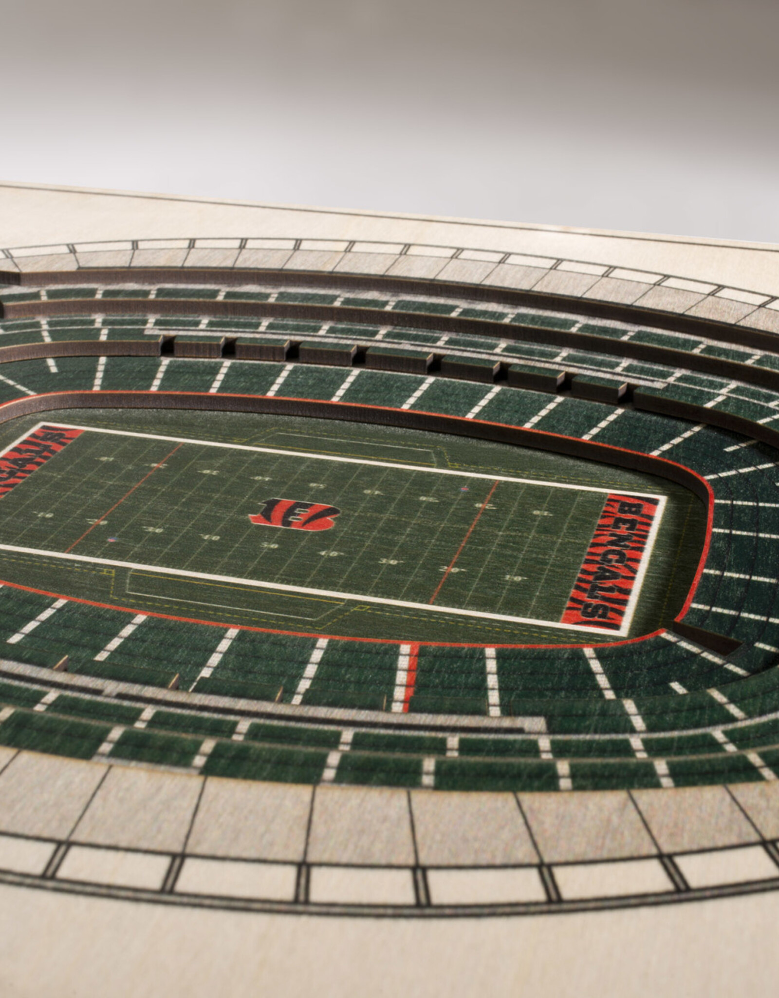 YOU THE FAN Cincinnati Bengals 5-Layer 3D StadiumView Wall Art