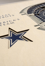 YOU THE FAN Dallas Cowboys 5-Layer 3D StadiumView Wall Art