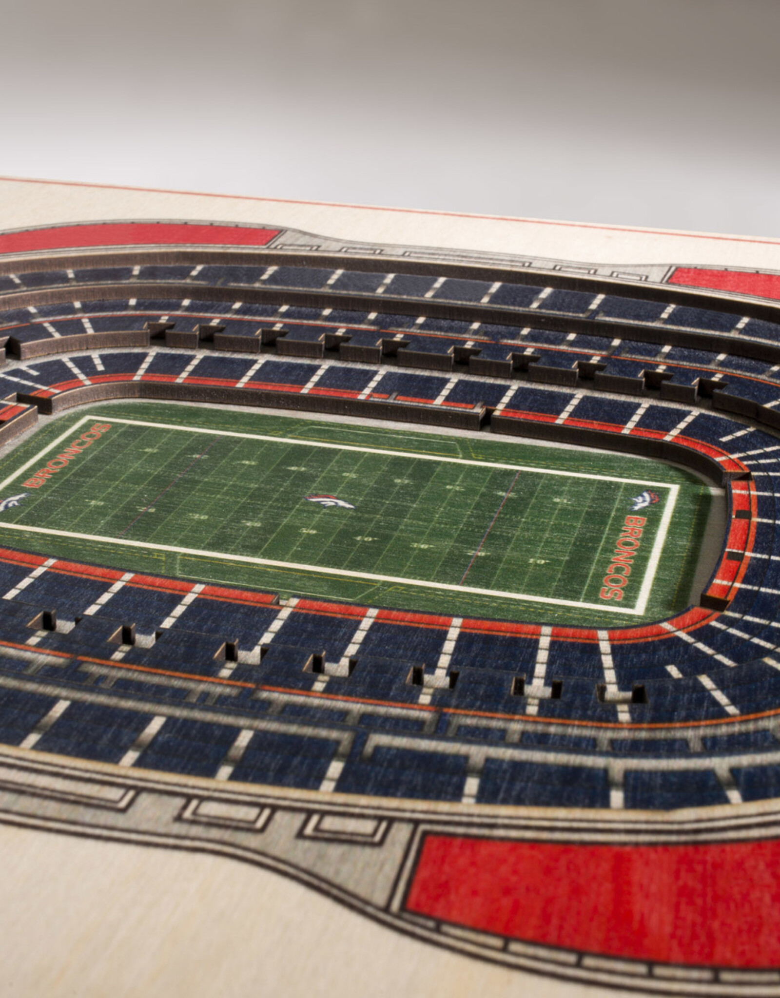 YOU THE FAN Denver Broncos 5-Layer 3D StadiumView Wall Art
